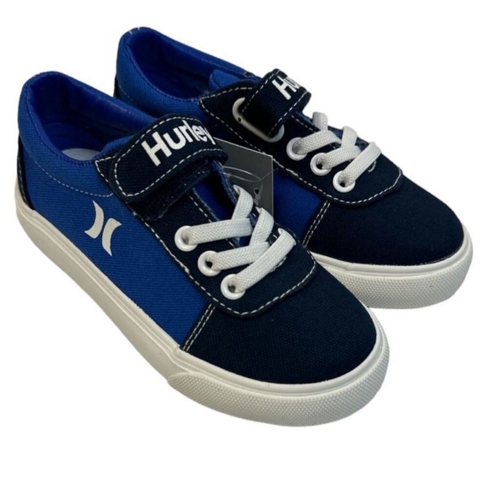 Hurley Boys Toddler 5 Lightweight Canvas Bungee Lace Soda‎ Sneakers tennis shoes